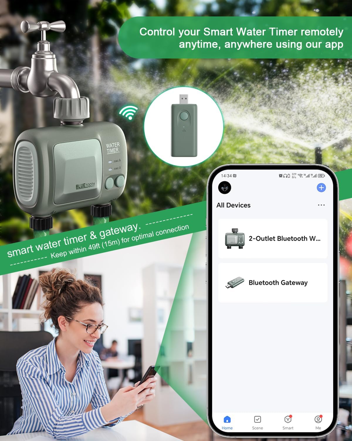 Bexans™ Smart WiFi Water Timer-2 zone